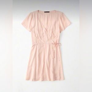 Abercrombie pink wrap dress